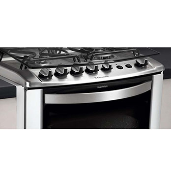 O Electrolux Celebrate 56TBE é embutido fogão de embutir Electrolux quatro bocas Celebrate 56TBE puxador