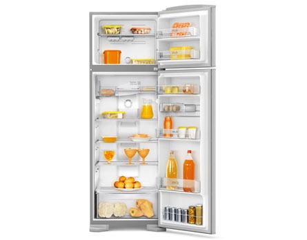 Refrigerador duplex da GE - Alta capacidade, beleza e praticidade Refrigerador duplex da GE - Alta capacidade, beleza e praticidade