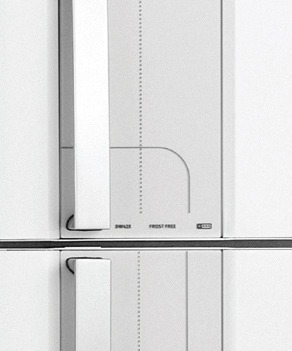 Puxadores em metal Refrigerador Electrolux Puxadores em metal
