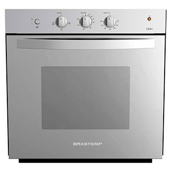 O forno de embutir elétrico Brastemp Clean BOB61AR Inox forno de embutir elétrico Brastemp Clean BOB61AR Inox