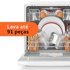 Capacidade do lava louças Brastemp Ative BLF08 8 Serviços lava louças Brastemp Ative BLF08 8 Serviços capacidade