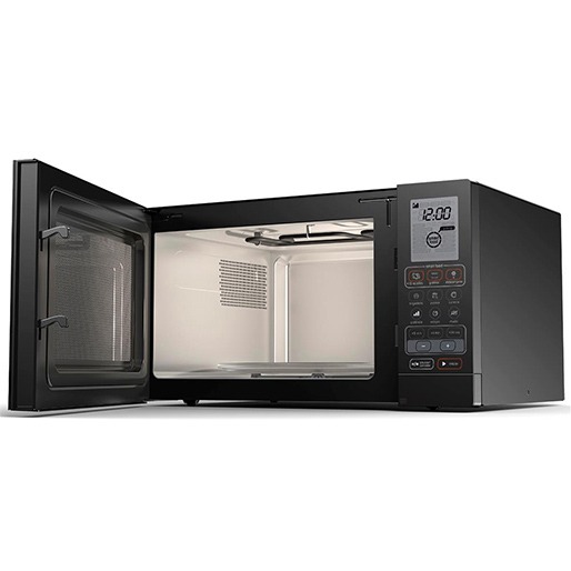820W de Potência Forno Micro-ondas Brastemp Preto 30 Litros