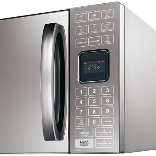 Prático painel digital micro-ondas philco pme25 com 25 litros de capacidade