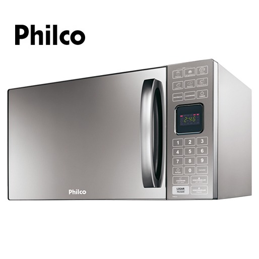 Forno de Micro-ondas Philco PME25 Prata forno micro-ondas philco pme25