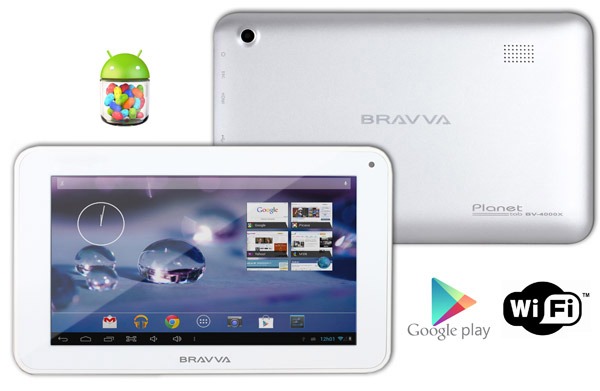 Compartilhe arquivos com incrível facilidade Tablet Bravva Planet BV-4000X 16GB