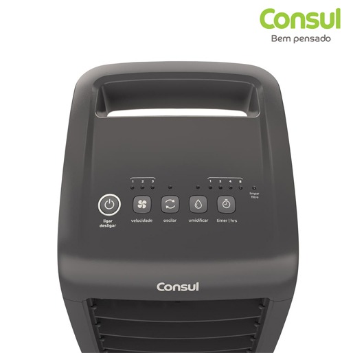 Funções de ventilação e umidificação Climatizador Ar Consul Ventilar Umidificar Ambiente