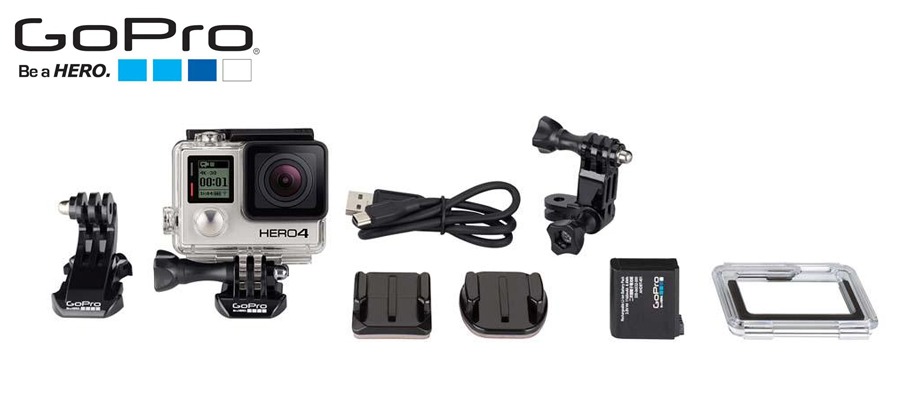 Capture os seus momentos com originalidade Câmera digital GoPro Hero 4 Black Adventure