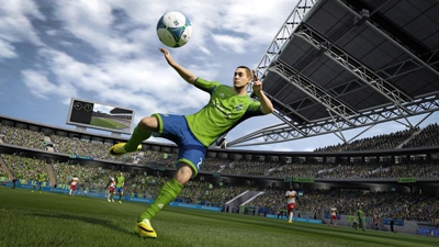 Um campo vivo, um campo com marcas FIFA 15 mandou muito bem