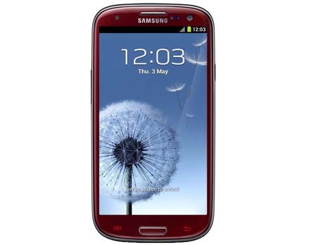 Tela do celular desbloqueado Samsung I9300 Galaxy S III Vermelho