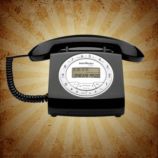 Identifique as chamadas antes de atender Telefone Fixo Intelbras TC8312 Retrô
