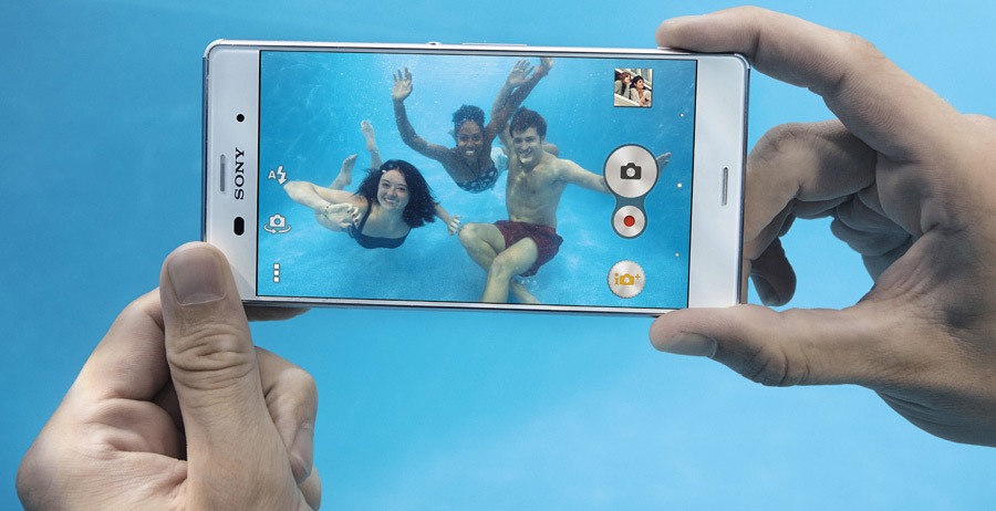 Faça vídeos e fotografe até debaixo d'água Smartphone Sony Xperia Prova D'Água