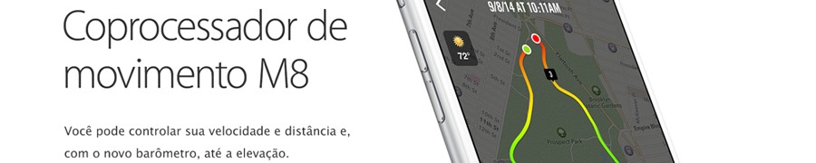 Controle sua velocidade e distância smartphone iPhone 6 Apple controle velocidade
