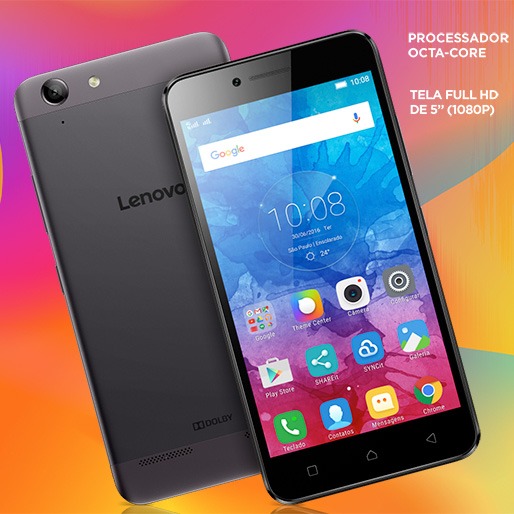 Smartphone Lenovo Vibe K5 Grafite com Tela Full HD 5’’ Smartphone Lenovo Vibe K5 Grafite com Tela Full HD 5’’