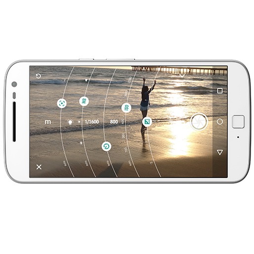 Câmeras frontal de 5MP e traseira de 16MP Celular Moto G4 Câmeras Frontal Traseira