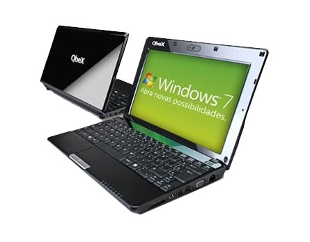 Netbook Mobile Qbex - Processador Intel Atom N450 Netbook Mobile Qbex - Processador Intel Atom N450