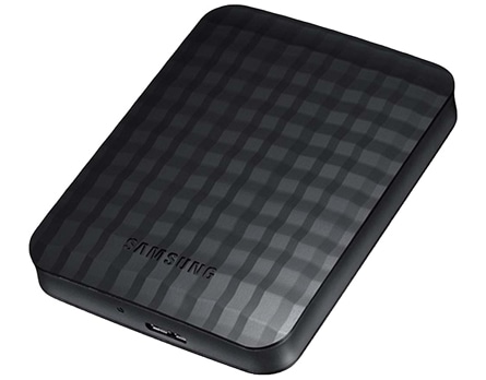 HD externo Port&iquest;til Samsung M3 1TB Preto deitado