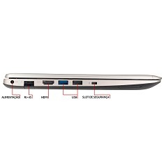 Conexões do notebook Touch Asus VivoBook S200E CT166H notebook Touch Asus VivoBook S200E CT166H conexões