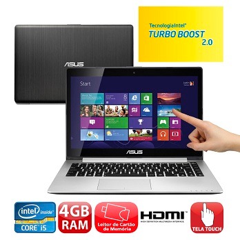 O notebook Touch Asus VivoBook S400CA CA178H notebook Touch Asus VivoBook S400CA CA178H