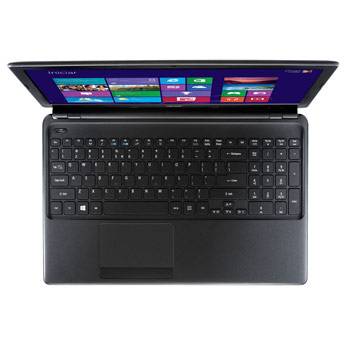 O notebook Acer Aspire E1-532-2493 de cima notebook Acer Aspire E1-532-2493 de cima