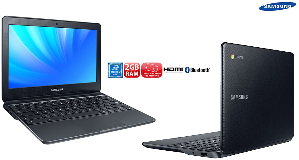 Notebook Samsung Chromebook XE500C13AD1BR com Intel® Dual Core, 2GB