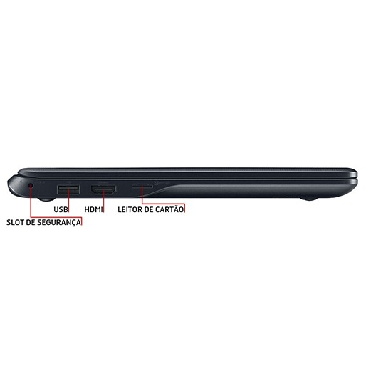 Conexões USBs, HDMI e Bluetooth Samsung Chromebook USBs HDMI