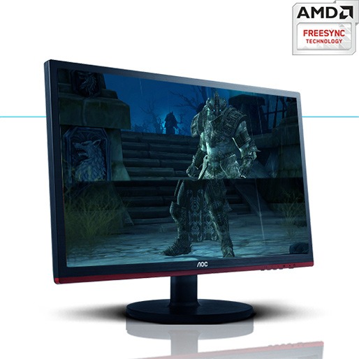 Resolução máxima: 1920 x 1080 @ 75 Hz (Full HD) Monitor 24 Polegadas AOC AMD FreeSync