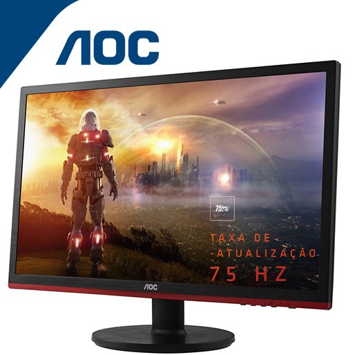 Tela Full HD e Display Mode Monitor Gamer Sniper Taxa 75hz Display Mode
