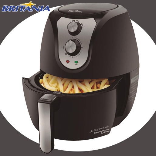 Fritadeira Britânia Air Fry Pro Saúde Fritadeira Britânia Air Fry Pro Saúde Sem Óleo