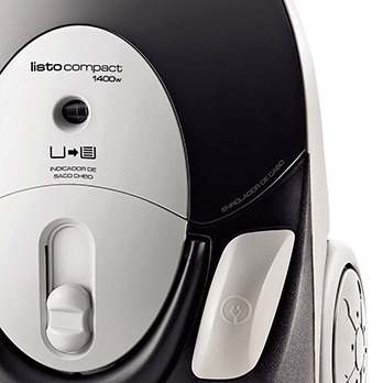 Saiba quando trocar o saco de pó aspirador de pó Electrolux Listo Compact LIS11 indicador