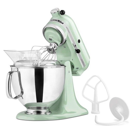 12 meses de garantia Batedeira Kitchenaid Stand Mixer Pistache KEA33