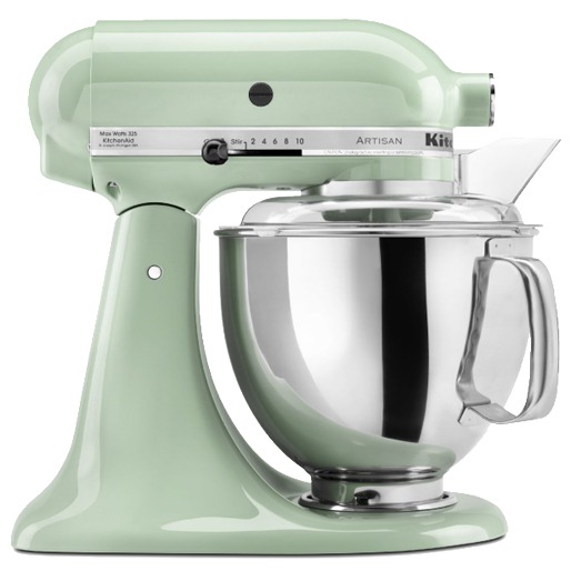 Comandos simples e intuitivos Batedeira Kitchenaid Stand Mixer Pistache