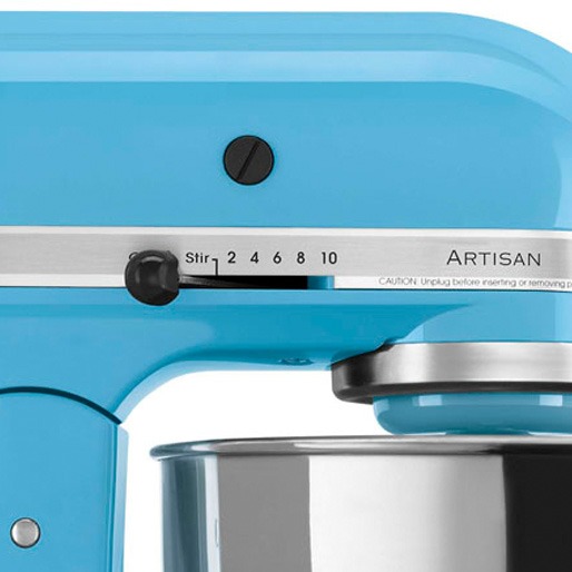 Ajustes perfeitos para cada tipo de mistura Batedeira Kitchenaid Stand Mixer Crystal Ótimas misturas