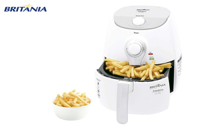 Design exclusivo e extremamente elegante Fritadeira Britânia Air Fry Saúde