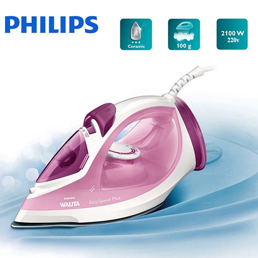 Ferro Philips Walita EasySpeed RI2042 - Rosa/Branco Ferro Philips Walita EasySpeed RI2042 - Rosa/Branco