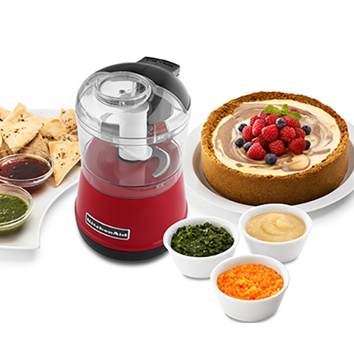 Você vai se impressionar com tanta praticidade Mini Processador KitchenAid Empire Red