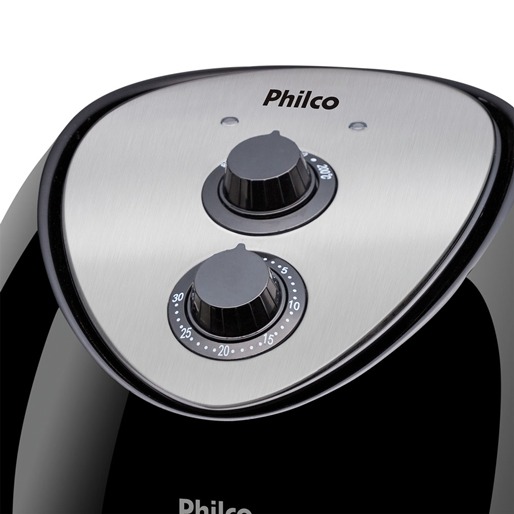 Ajuste o seletor de temperatura entre 80°C e 200°C fritadeira sem óleo philco timer
