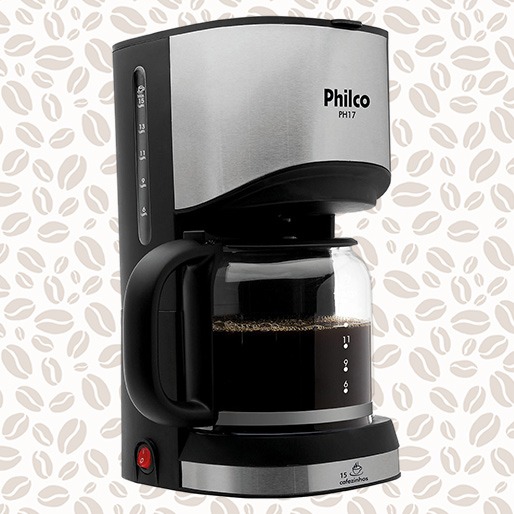 Cafeteira Elétrica Philco PH17 cafeteira elétrica philco ph17 preta