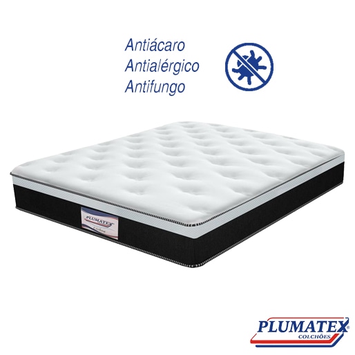 Garante o silêncio durante a noite toda Colchão Cama King Size Umaflex Império conforto