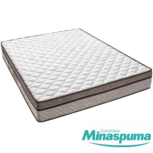 Colchão Minaspuma Sonetto D33 para casal Colchão Casal Minaspuma Sonetto Espuma