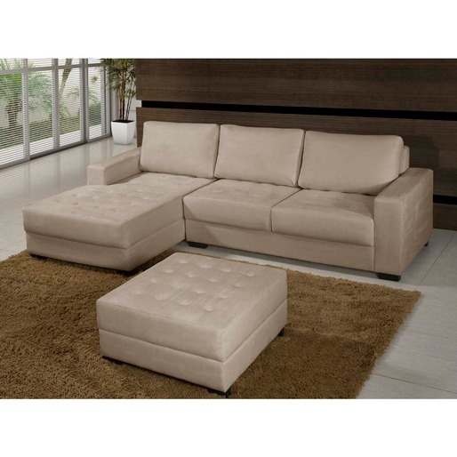 Sof 3 Lugares American Comfort Am Rica Com Chaise Lado