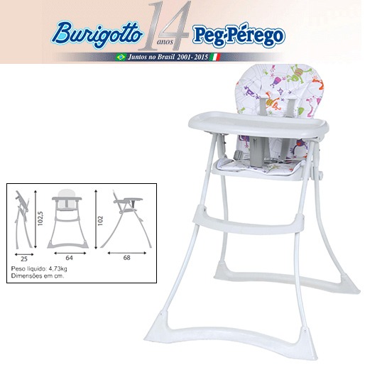 Cadeira para Refeição Burigotto Bon Appetit XL Cadeira Refeição Burigotto Bon Appetit