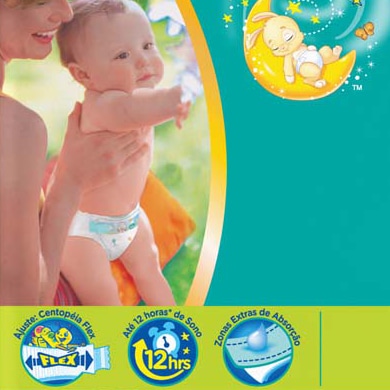 Seu bebê sequinho e confortável Absorção