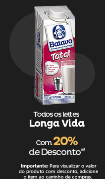 Todos os Leites Longa Vida com 20% de DEsconto