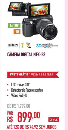 Câmera Digital NEX-F3