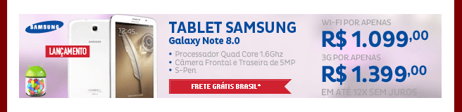 Tablet Samsung Galaxy Note 8.0