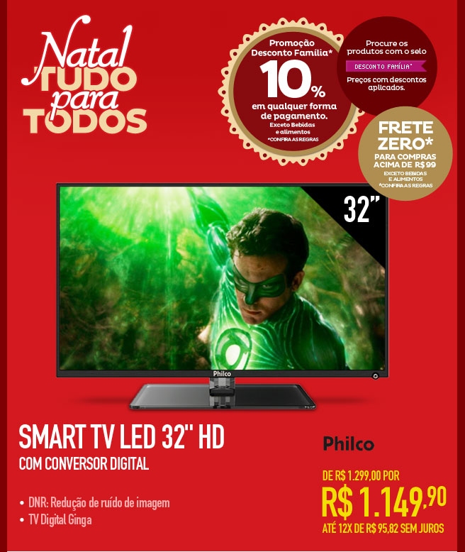 Smart TV LED 32" HD