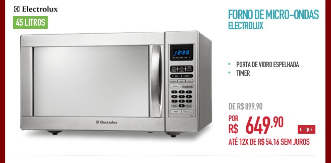 Forno de micro-ondas Electrolux