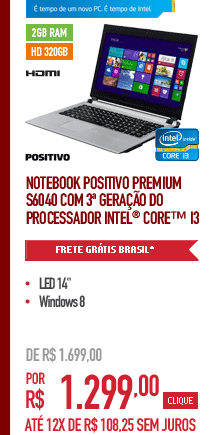 Notebook Positivo Premium