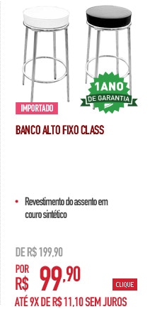 Banco Alto Fixo Class