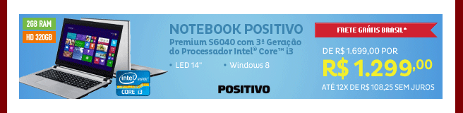 Notebook Positivo Premium